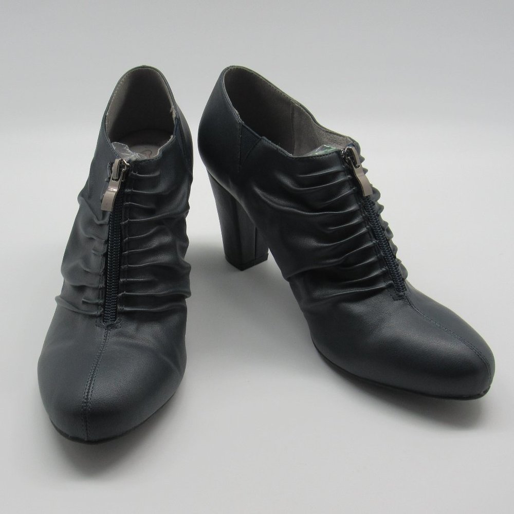 i Comfort Cendra Heel Zip Front Booties New